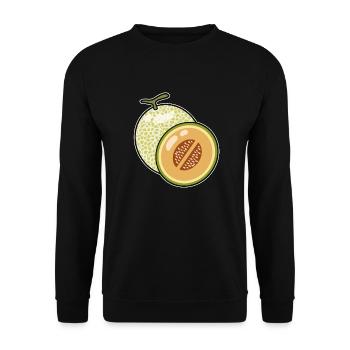 Cantaloupe Melon - Sweat-shirt Unisexe - noir - Devant - Alina (178cm) & Michal (187cm)