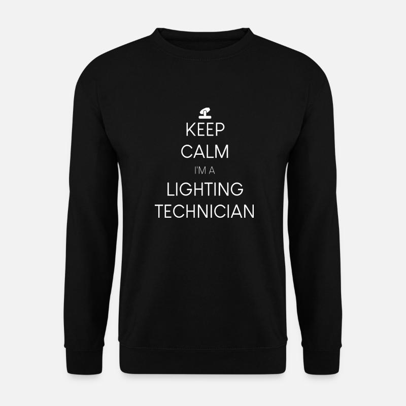 Restez calme, je suis un éclairagiste - Sweat-shirt Unisexe - noir
