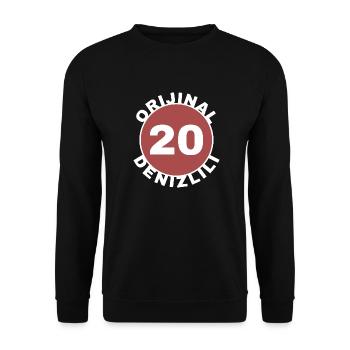 Denizli - Unisex Sweatshirt - black - Front - Alina (178cm) & Michal (187cm)