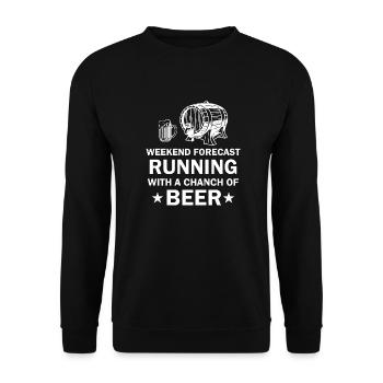 Triathlon Natation Vélo Run Marathon - Sweat-shirt Unisexe - noir - Devant - Alina (178cm) & Michal (187cm)