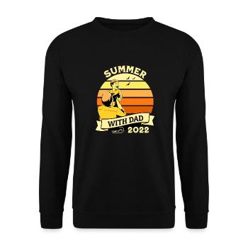 summer with dad 2022 - Sweat-shirt Unisexe - noir - Devant - Alina (178cm) & Michal (187cm)