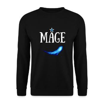 MAGE JDR SORTILEGE PERSONNAGE - Sweat-shirt Unisexe - noir - Devant - Alina (178cm) & Michal (187cm)