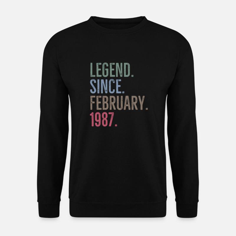 Legend Since February 1987 - Unisex Sweatshirt - black