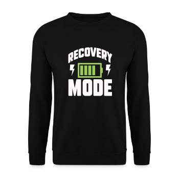 recovery mode Design for a person who look for - Unisex Pullover - Schwarz - Vorne - Alina (178cm) & Michal (187cm)