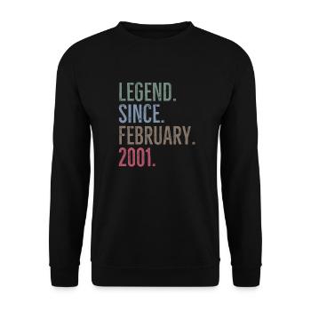Légende depuis février 2001 - Sweat-shirt Unisexe - noir - Devant - Alina (178cm) & Michal (187cm)