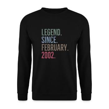 Légende depuis février 2002 - Sweat-shirt Unisexe - noir - Devant - Alina (178cm) & Michal (187cm)