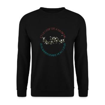 AMOUR TOUJOURS - Sweat-shirt Unisexe - noir - Devant - Alina (178cm) & Michal (187cm)