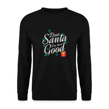 Cher Père Noël, j’ai été poli! - Sweat-shirt Unisexe - noir - Devant - Alina (178cm) & Michal (187cm)