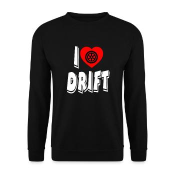 Car - Unisex Sweatshirt - black - Front - Alina (178cm) & Michal (187cm)
