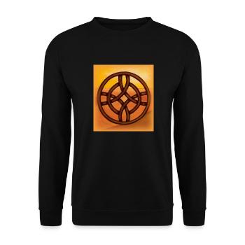 celtic cross - Unisex Sweatshirt - black - Front - Alina (178cm) & Michal (187cm)