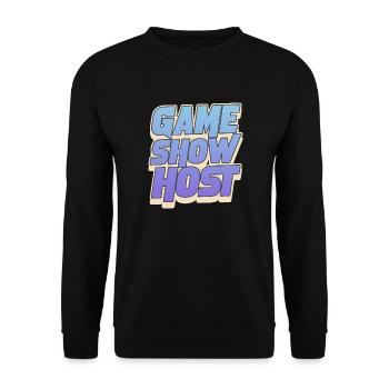 Exciting Board Games Funny Game Show Host Funny - Unisex Sweatshirt - black - Front - Alina (178cm) & Michal (187cm)