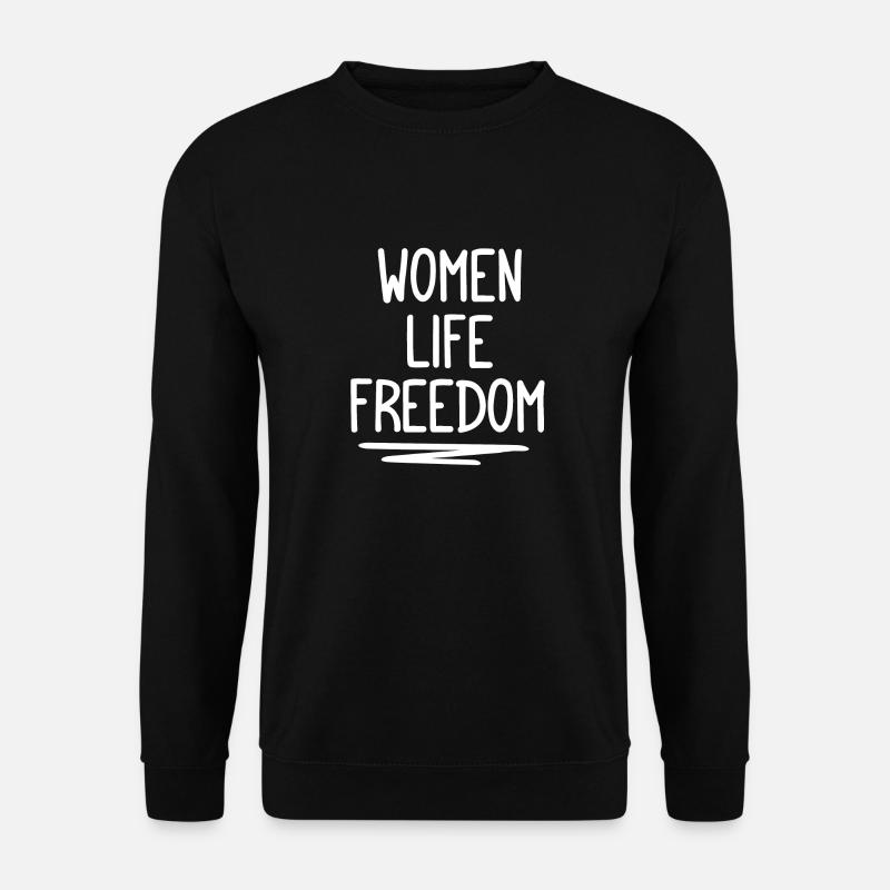 woman life freedom - iran - mahsa amini - Unisex Pullover - Schwarz