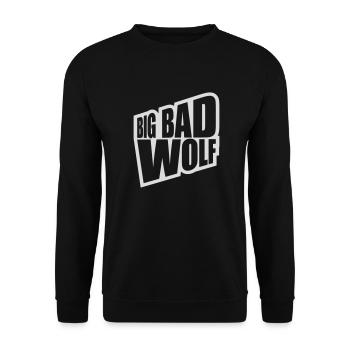 big bad wolf quote - Unisex Sweatshirt - black - Front - Alina (178cm) & Michal (187cm)