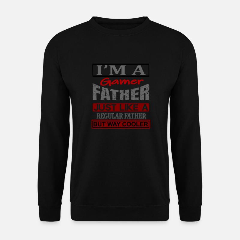 Gaming Papa Design - Unisex Pullover - Schwarz