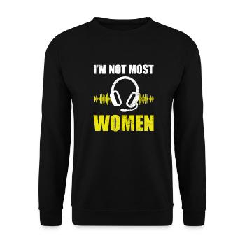 Notrufverteiler Frauen notruf verteiler - Unisex Pullover - Schwarz - Vorne - Alina (178cm) & Michal (187cm)