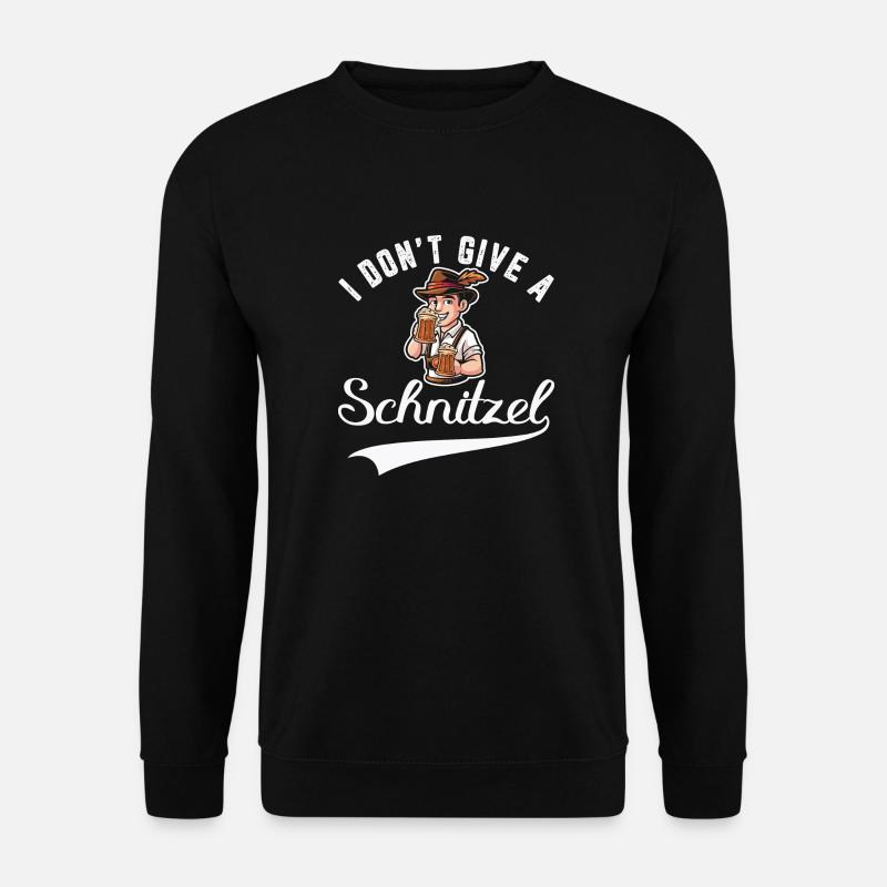 I don't give a Schnitzel - Unisex Sweatshirt - black