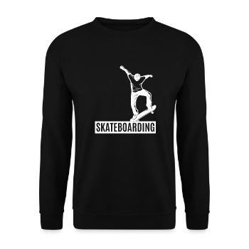 Skateboard SUP Surfing - Unisex Sweatshirt - black - Front - Alina (178cm) & Michal (187cm)