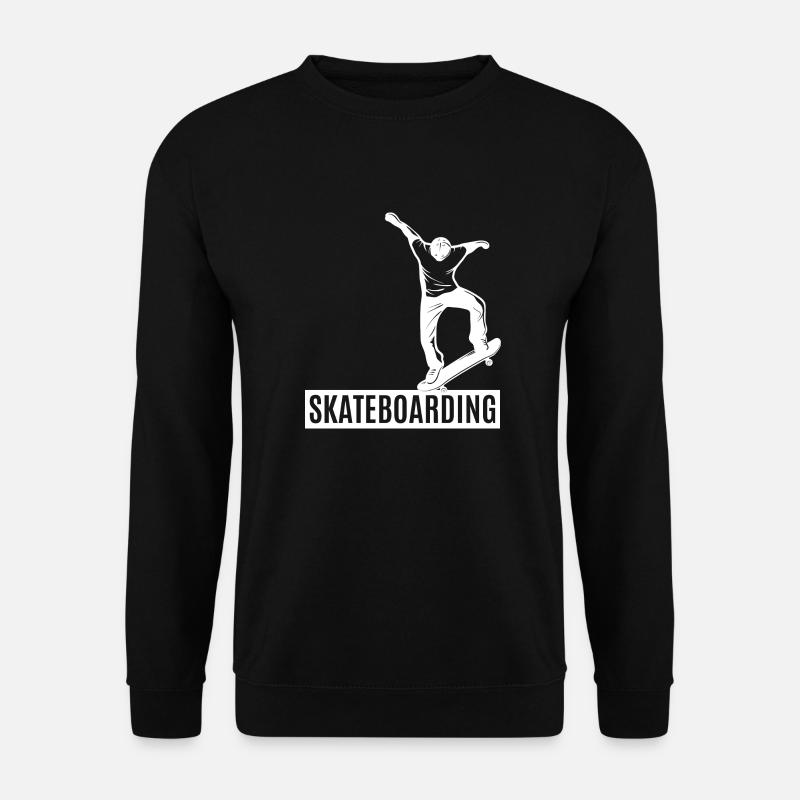 Skateboard SUP Surfen - Unisex Pullover - Schwarz