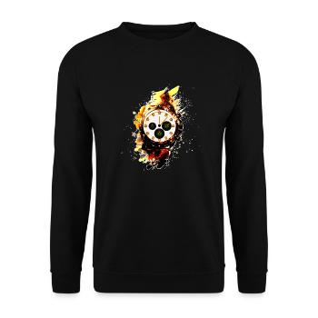 Un chronographe sportif coloré pour les amateurs de montres - Sweat-shirt Unisexe - noir - Devant - Alina (178cm) & Michal (187cm)