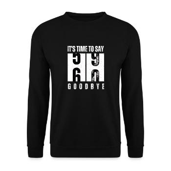 Unique design for 60th birthday - Unisex Pullover - Schwarz - Vorne - Alina (178cm) & Michal (187cm)