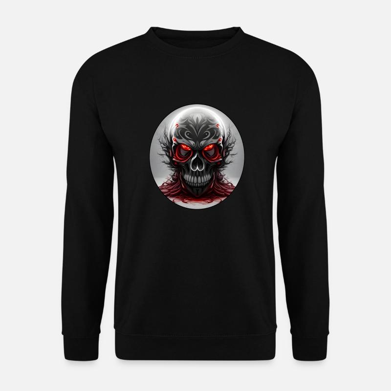 Darkside Design - Schädel Kunst 2 - Unisex Pullover - Schwarz