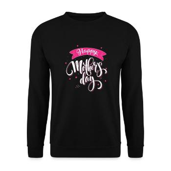 Bonne fête des mères sombre BG - Sweat-shirt Unisexe - noir - Devant - Alina (178cm) & Michal (187cm)