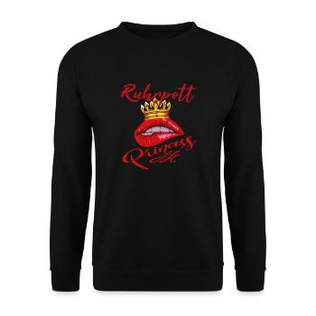 Ruhrpott Princess - Unisex Pullover - Schwarz - Vorne - Alina (178cm) & Michal (187cm)