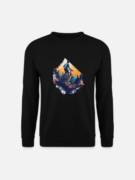 VTT en montagne - Sweat-shirt Unisexe - noir