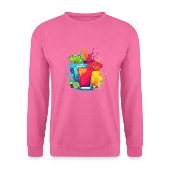 Les Cocktails 1 - Sweat-shirt Unisexe - rose - Devant