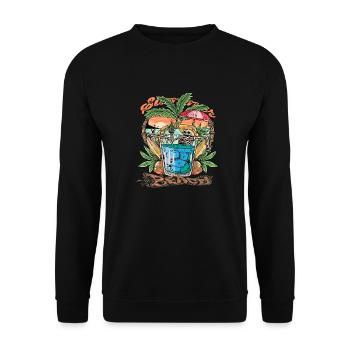 Beach Vibes - Unisex Pullover - Schwarz - Vorne - Alina (178cm) & Michal (187cm)
