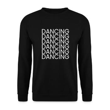Dancing Dance Music - Unisex Sweatshirt - black - Front - Alina (178cm) & Michal (187cm)