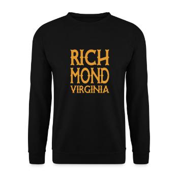 Richmond - Virginia - United States of America USA - Unisex Sweatshirt - black - Front - Alina (178cm) & Michal (187cm)