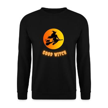 Good Witch - Unisex Pullover - Schwarz - Vorne - Alina (178cm) & Michal (187cm)