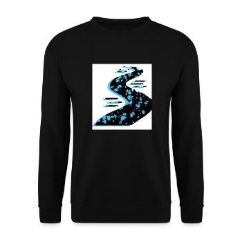 Farbspiel - Unisex Pullover - Schwarz - Vorne - Alina (178cm) & Michal (187cm)