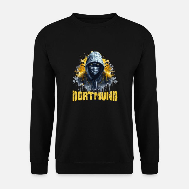 Dortmund T-Shirt für Dortmunder Ultras - Unisex Pullover - Schwarz