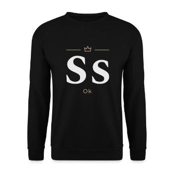 Original on Transparent - Sweat-shirt Unisexe - noir - Devant - Alina (178cm) & Michal (187cm)