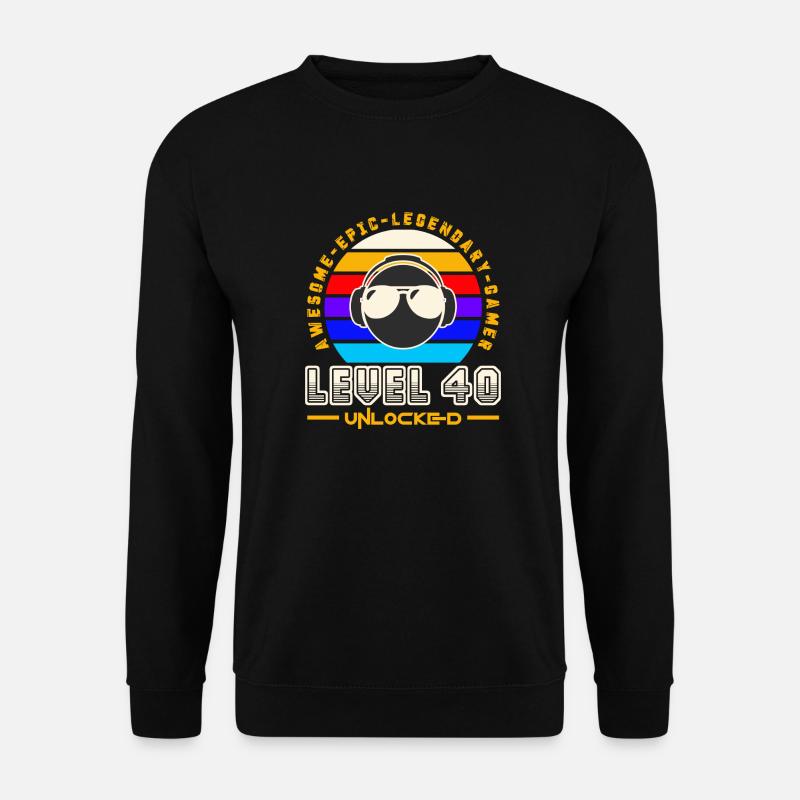 Level 40 - Sweat-shirt Unisexe - noir