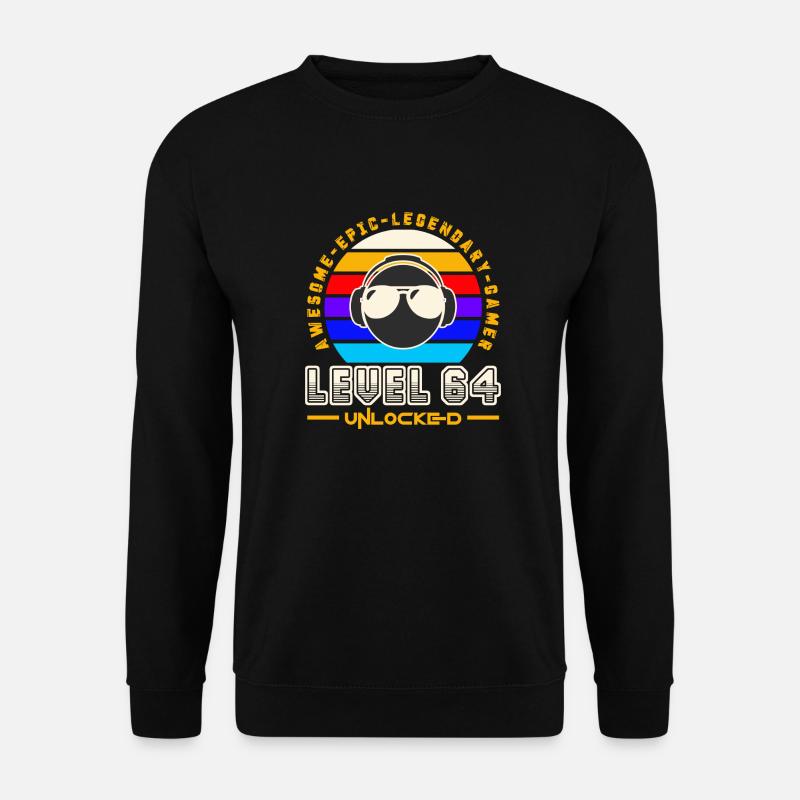 Stufe 64 - Unisex Pullover - Schwarz