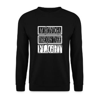 Physical Fitness Bday Inspiration Happy Yoga - Sweat-shirt Unisexe - noir - Devant - Alina (178cm) & Michal (187cm)
