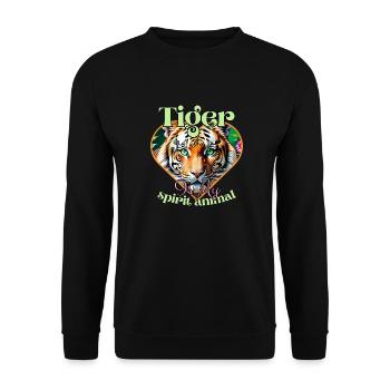 The tiger is my soul animal. - Unisex Sweatshirt - black - Front - Alina (178cm) & Michal (187cm)