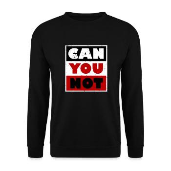 Ne pouvez-vous pas citer une blague drôle et sarcastique - Sweat-shirt Unisexe - noir - Devant - Alina (178cm) & Michal (187cm)