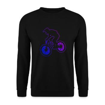 Vététistes Cyclisme VTT Femme - Sweat-shirt Unisexe - noir - Devant - Alina (178cm) & Michal (187cm)