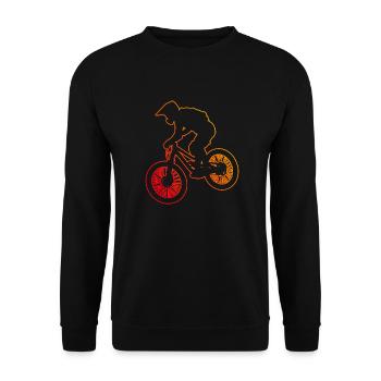 VTT Cyclisme Hommes VTT Cyclisme - Sweat-shirt Unisexe - noir - Devant - Alina (178cm) & Michal (187cm)
