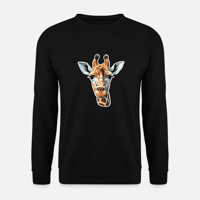 Giraffe Head - Unisex Sweatshirt - black