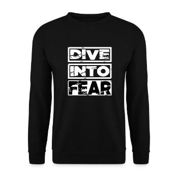 Courageous Living Bungee Jumping Height Bday - Unisex Sweatshirt - black - Front - Alina (178cm) & Michal (187cm)