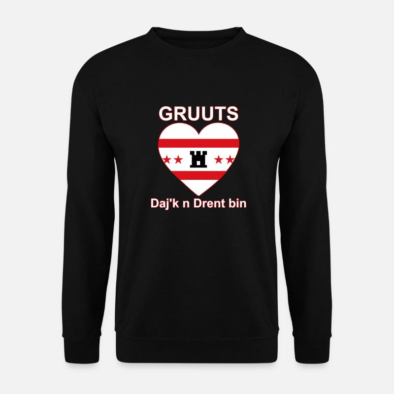 Gruuts Drenthe heart - Unisex Sweatshirt - black