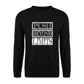 Training Quote Endurance Quotes - Unisex Sweatshirt - black - Front - Alina (178cm) & Michal (187cm)