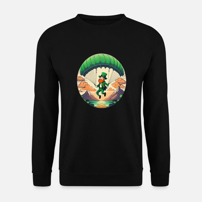 Parapente Trèfle de la Saint-Patrick - Sweat-shirt Unisexe - noir