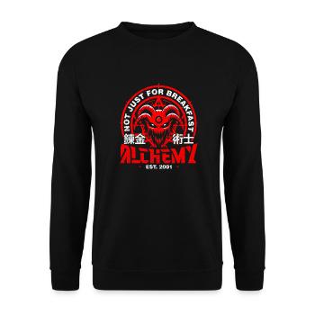 Fullmetal Alchemist Symbole D’alchimie Rouge - Sweat-shirt Unisexe - noir - Devant - Alina (178cm) & Michal (187cm)