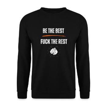 Be the best fuck the rest - Unisex Pullover - Schwarz - Vorne - Alina (178cm) & Michal (187cm)